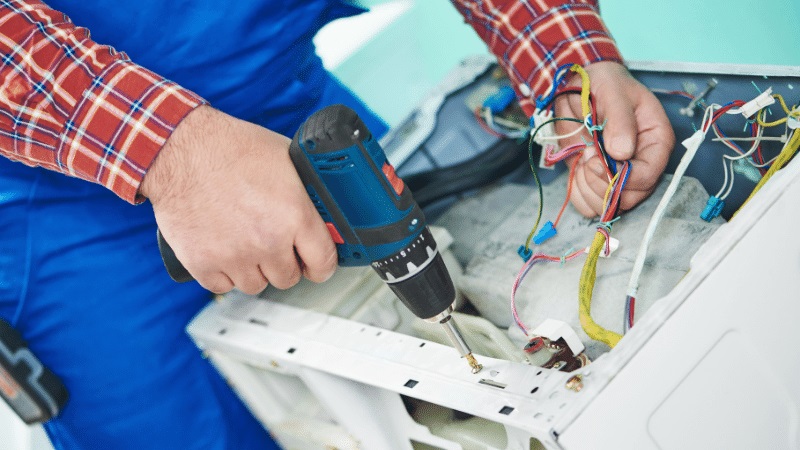 Kocaeli Dominox Dominox çamaşır makinesi kart tamiri – Su almama arızası orijinal parça ile giderildi. - Teknik servis örneği